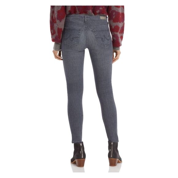 AG Womens Gray Zippered Pocketed Skinny Jeans 27 Waist - Picture 2 of 4